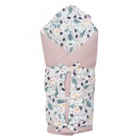 Klasická šnurovacia zavinovačka New Baby Vafle fialová králičky