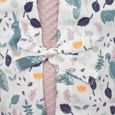 Klasická šnurovacia zavinovačka New Baby Vafle fialová králičky