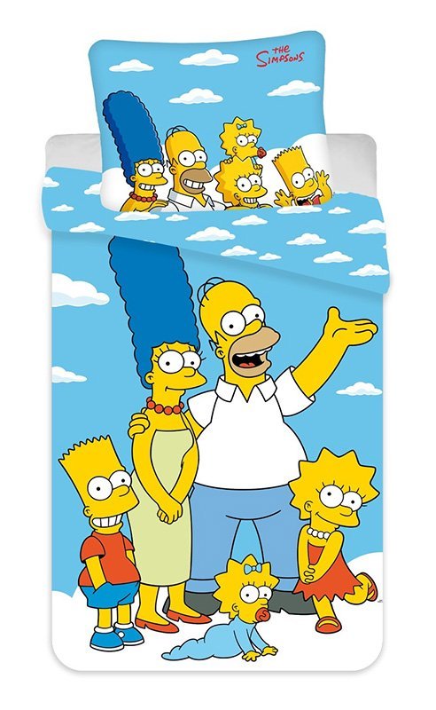 Detské obliečky SIMPSONS FAMILY CLOUDS 02