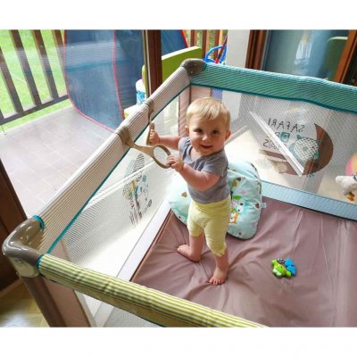 Detská skladacia ohrádka Milly Mally Fun Mint Bear