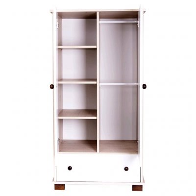 Detská skriňa Drewex Malý medvedík a motýlik orechová