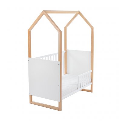 Detská buková postieľka Drewex Domček