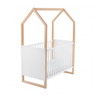 Detská buková postieľka Drewex Domček