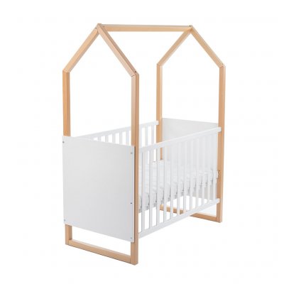 Detská buková postieľka Drewex Domček