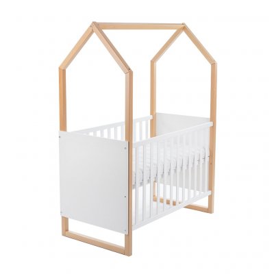 Detská buková postieľka Drewex Domček