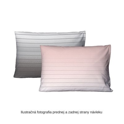 Krepové posteľné obliečky Melina Pink