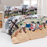 Posteľné obliečky Jar na dedine Josef Lada