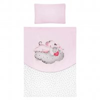 6-dielne posteľné obliečky Belisima LOVE 100/135 ružové