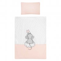 3-dielne posteľné obliečky Belisima Cute Mouse 90/120 ružové