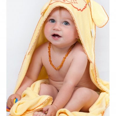 Detská froté osuška psík 100x100 zelená