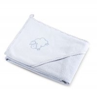 Detská osuška Sensillo Ovečka 80x80 cm sivá