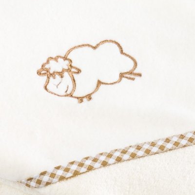 Detská osuška Sensillo Ovečka 80x80 cm béžova