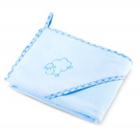 Detská osuška Sensillo Ovečka 80x80 cm svetlo modrá