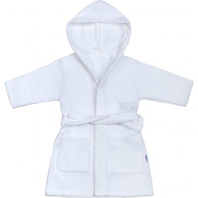 Detský župan New Baby Sovičky biely