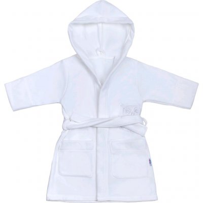 Detský župan New Baby Sovičky biely