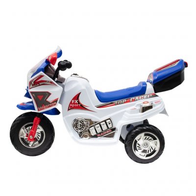 Detská elektrická motorka Baby Mix RACER biela