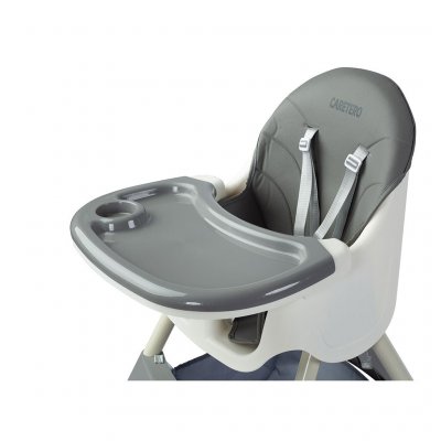 Jedálenská stolička 2v1 CARETERO Bill grey