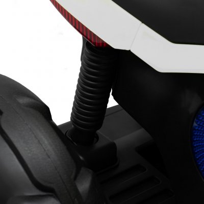 Detská elektrická motorka Baby Mix POLICE biela