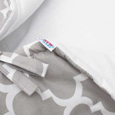 Klasická šnurovacia zavinovačka New Baby JACKET sivá maroko