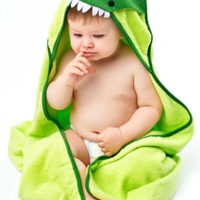 Detská osuška Sensillo Water Friends 100x100cm green crocodile