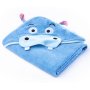 Detská osuška Sensillo Water Friends 100x100cm blue hippo