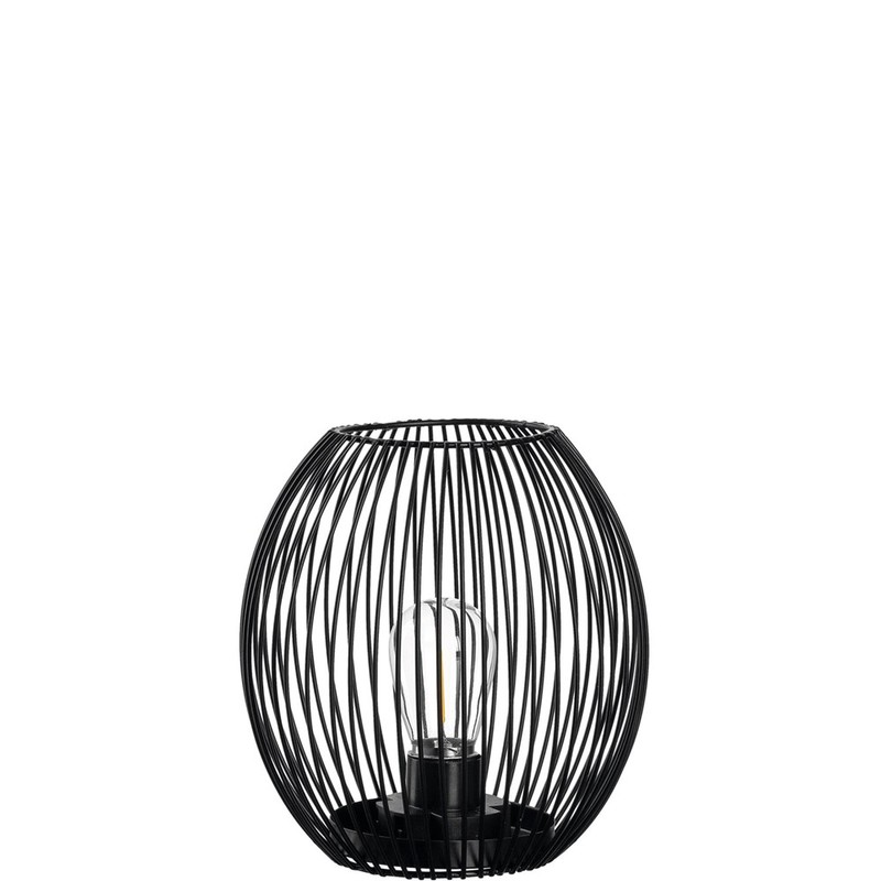 Lampáš s led svetlom CASOLARE čierná 18 cm , P.16 cm, V.19 cm , Leonardo