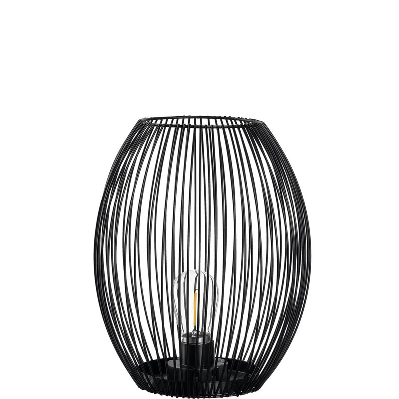 Lampáš s led svetlom CASOLARE čierná 24 cm , P.19 cm, V.25 cm , Leonardo