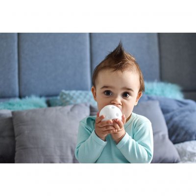 Sada senzorických hračiek Akuku balóniky 4ks 6 cm čiernobiele