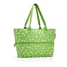 Taška cez rameno Shopper e1 spots zelená, Reisenthel