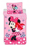 Detské posteľné obliečky Minnie Hearts 03