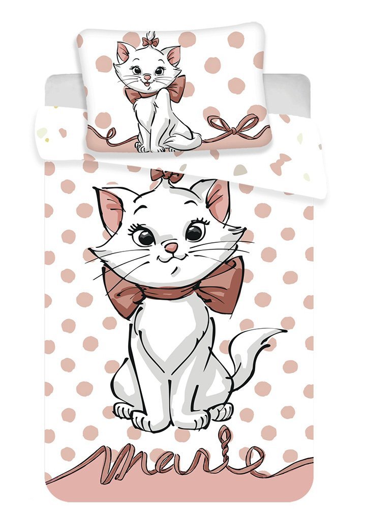 Obliečky do postieľky Marie cat Dots 02 baby Disney