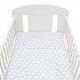 2-dielne posteľné obliečky New Baby 90/120 cm sivé Hviezdičky biele