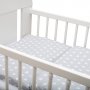 2-dielne posteľné obliečky New Baby 90/120 cm sivé Hviezdičky biele