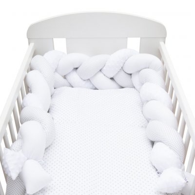 2-dielne posteľné obliečky New Baby 90/120 cm Minka a Bodky sivé