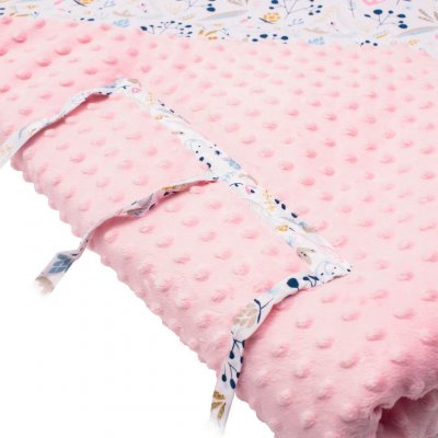 Luxusná šnurovacia Zavinovačka z Minky New Baby Jarabina 75x75 cm