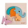 Detské vkladacie puzzle Akuku Sloník