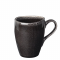 Hrnček NORDIC COAL s uškom 250 ml P:8 cm V:10 cm z kameniny v tmavej farbe, Broste
