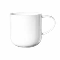 Hrnček s uchom COPPA 400 ml V:9,5 cm z porcelánu v bielej farbe, ASA Selection