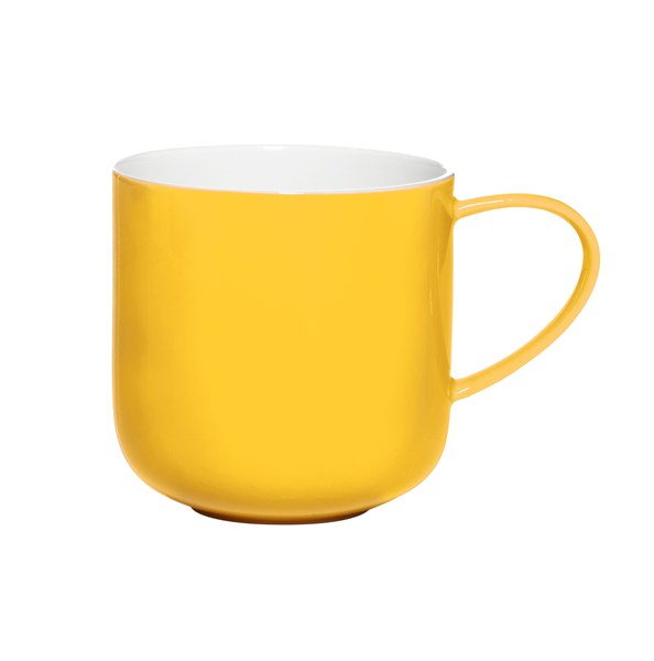 Hrnček s uchom COPPA 400 ml V:9,5 cm z porcelánu v bielo žltej farbe, ASA Selection
