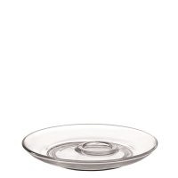 Podšálka SENSO P:15 cm - k šálke 24013-14 zo skla v čírej farbe, Leonardo