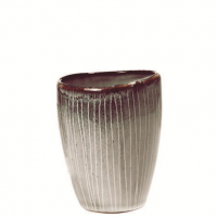 Pohár NORDIC SEA P:8 cm V:10 cm z kameniny v šedej farbe, Broste