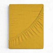 Posteľná plachta Jersey Medovo žltá