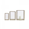 Lampáš PILLAR SET/3 ks mosadz , 10x10x18cm, 16x16x23cm, 21x21x27cm , House Doctor