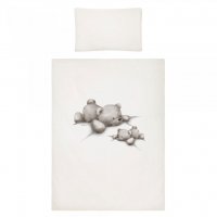 5-dielne posteľné obliečky Belisima Lazy Bear 100/135 beige