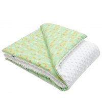 Detská deka z Minky s výplňou New Baby Harmony zelená 70x100 cm