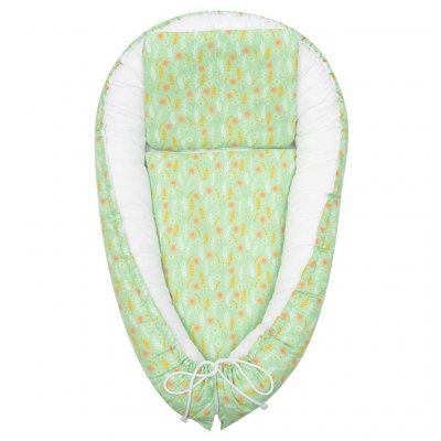 Luxusné hniezdočko s perinkou pre bábätko New Baby Harmony zelené