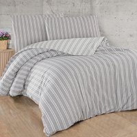 Bavlnené obliečky Madras sivá