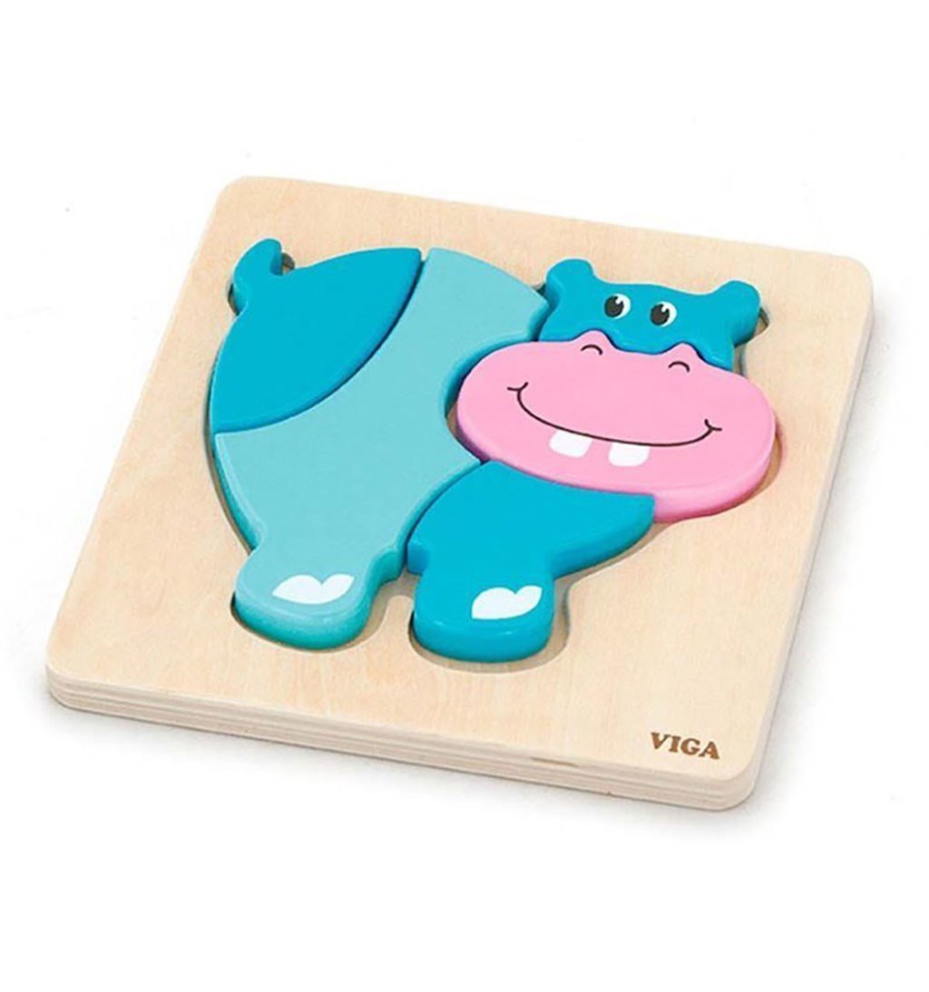Drevené puzzle pre najmenších Viga Hroch