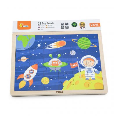 Detské drevené puzzle Viga Cosmos