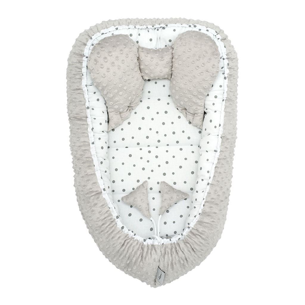 Hniezdočko pre bábätko Minky Belisima dots grey